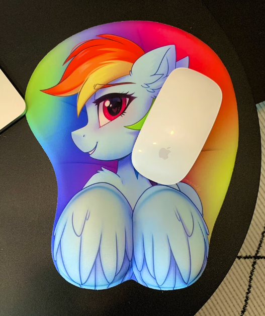 MLP – Booty/wings Rainbow Dash 3D Mousepad